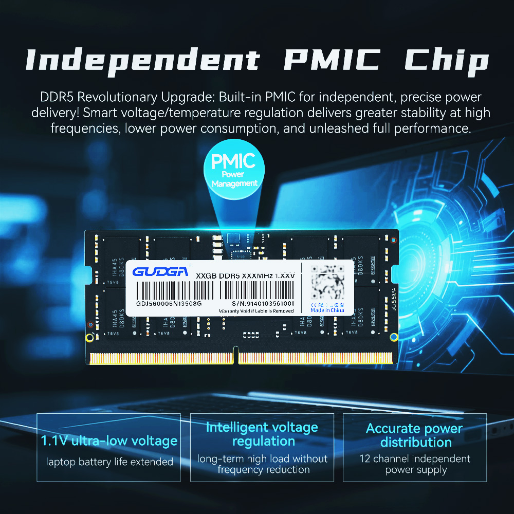 GUDGA DDR5 RAM 8GB 16GB 32GB D - đánh giá và giá Ddr5 4800Mhz